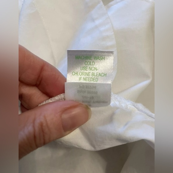 Lilly Pulitzer XS Blouse Shirt White Button Front 3/4 Sleeve Pockets extra small - Picture 4 of 5